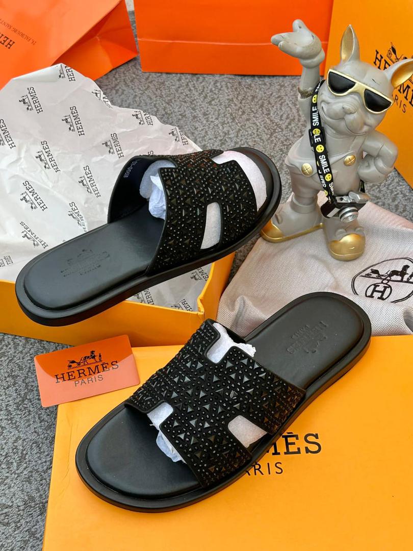 img-20260425-wa0052-hR2o75.jpg Hermes Paris Black Studded Sandals for Women - Image 1