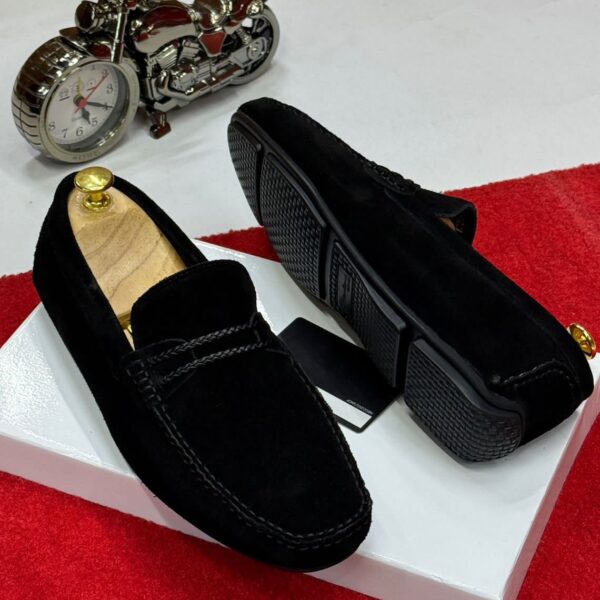 Black Suede Luxury Loafers for Men